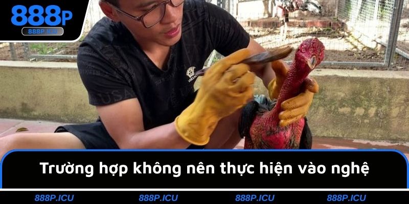 Trường hợp không nên thực hiện vào nghệ